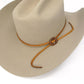 Katie Kismet Stone Lariat Bolo Tie in Amber for men and women as hat band on hat