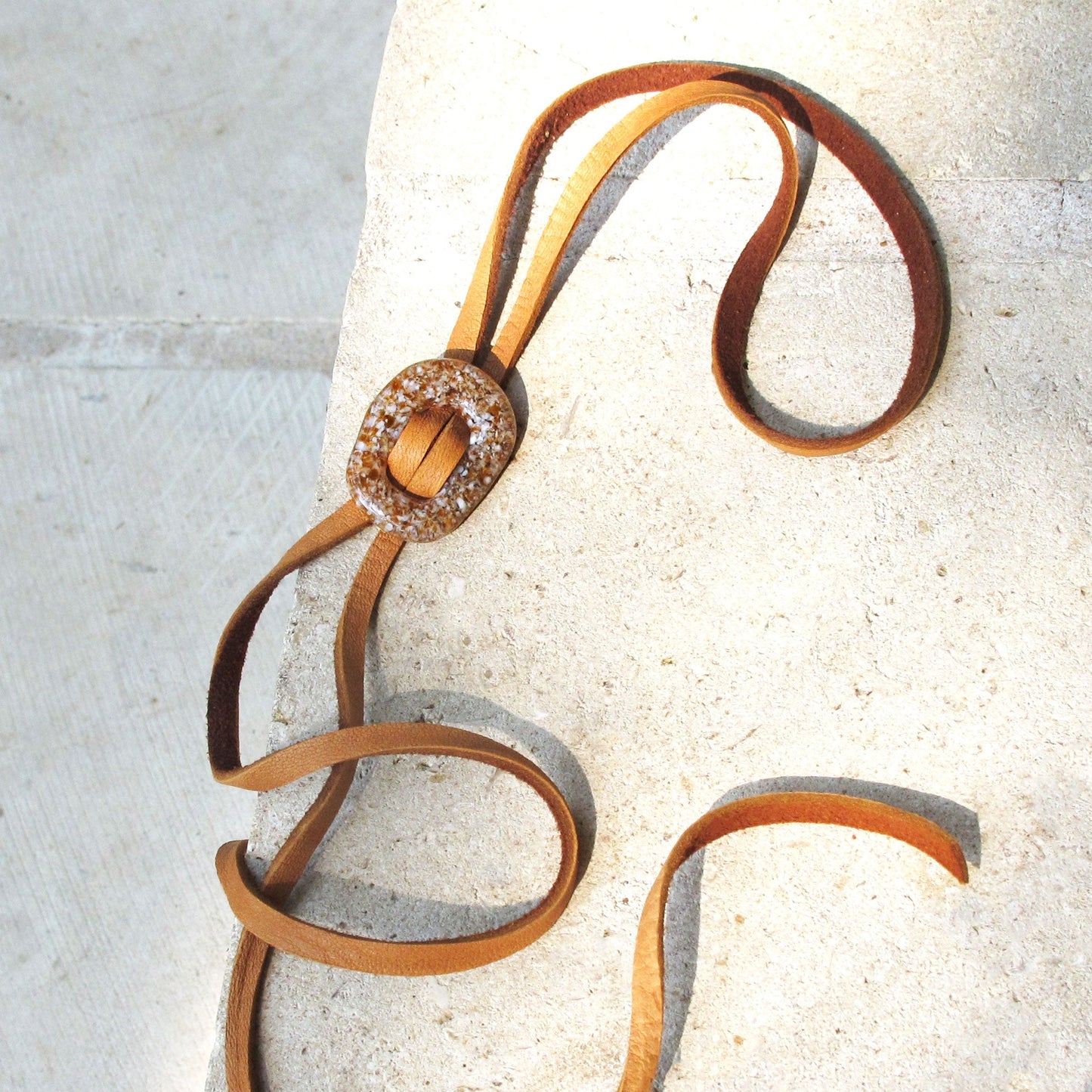Stone Lariat Bolo / Hat Accessory