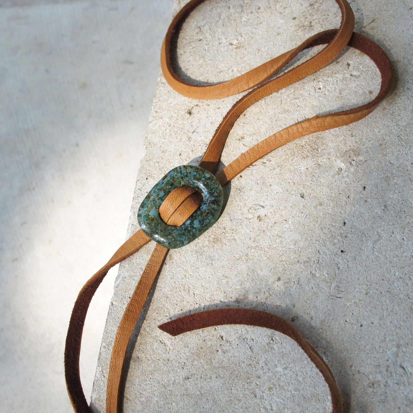 Stone Lariat Bolo / Hat Accessory